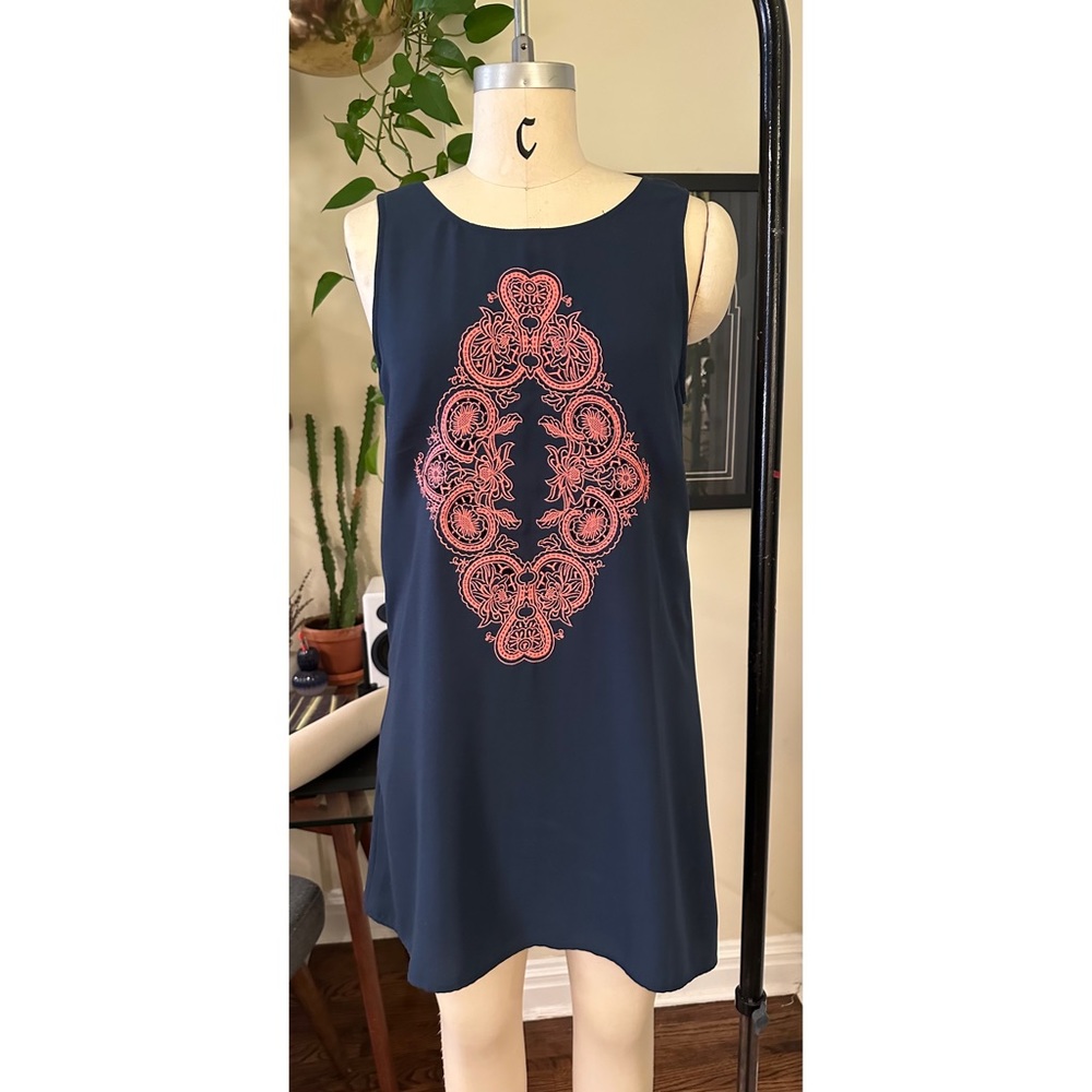 Pixie Market woven dress with embroidered front